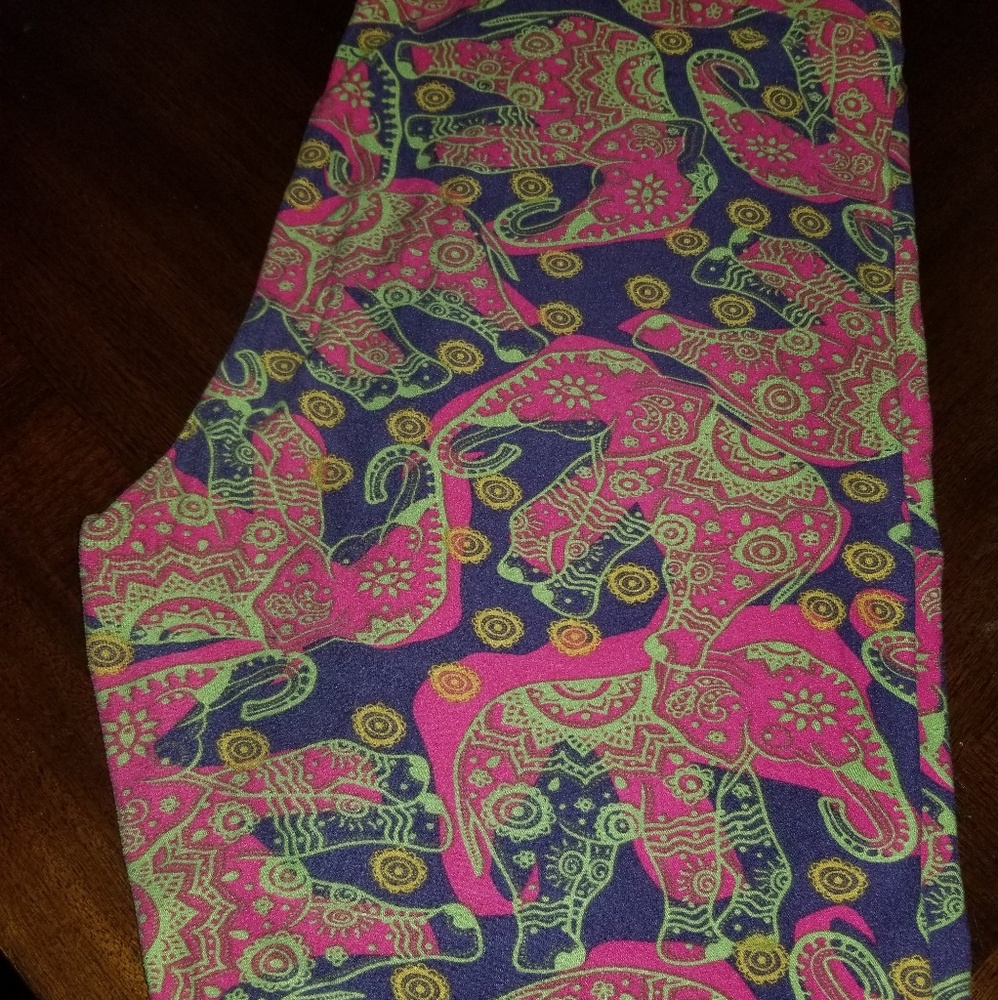 VGUC LULAROE TC UNICORN ELEPHANT LEGGINGS